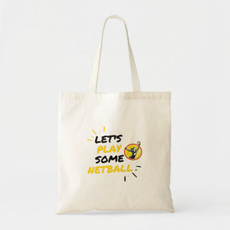 Netball player tote bag