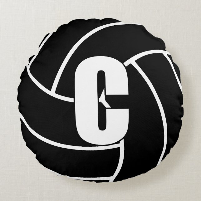Netball Players - Centre - C Round Pillow (Front)