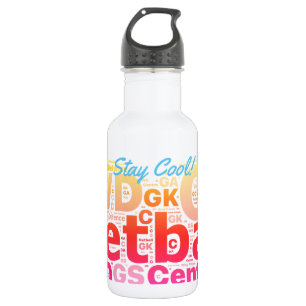 Netball Positions Typography Design 532 Ml Water Bottle