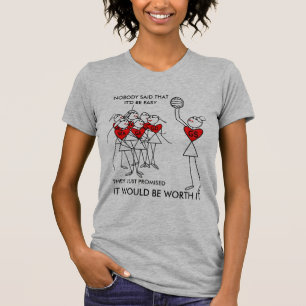 Netball Quote and Player Positions Design T-Shirt