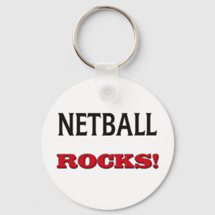 Netball Rocks Keychain
