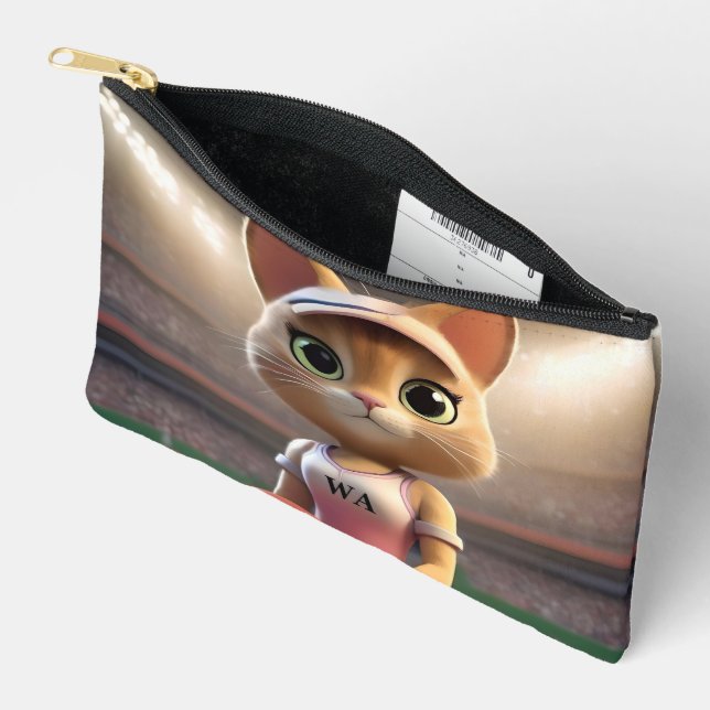 Netball Stars: The Feline All-Star Edition!" Accessory Pouch (Open)