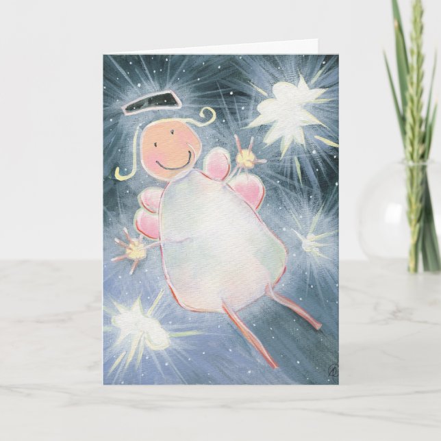 "N'êtes pas vous carte de remerciements d'un ange" (Devant)