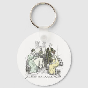Netherfield Notes - Jane Austen Pride & Prejudice Keychain