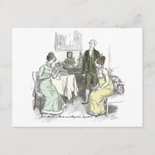 Netherfield Notes - Jane Austen Pride & Prejudice Postcard