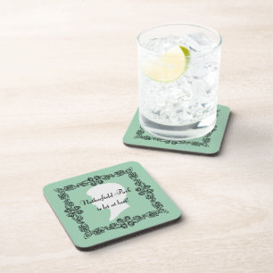 Netherfield Park is let at last! Jane Austen Green Coaster