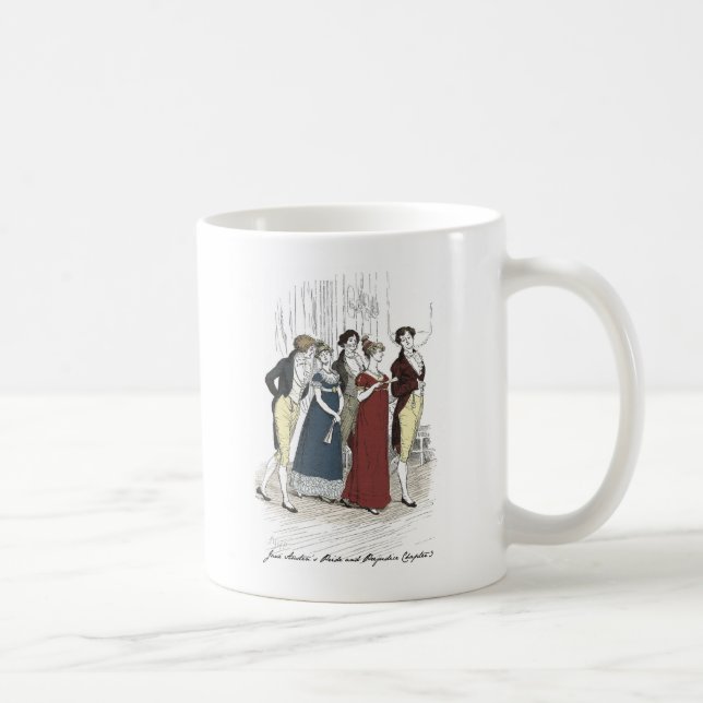 Netherfield Party Arrives  - Pride & Prejudice Coffee Mug (Right)