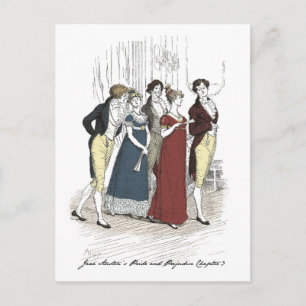 Netherfield Party Arrives  - Pride & Prejudice Postcard