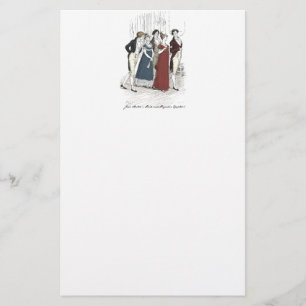 Netherfield Party Arrives  - Pride & Prejudice Stationery