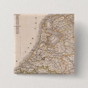Netherland, Belgium 2 Inch Square Button