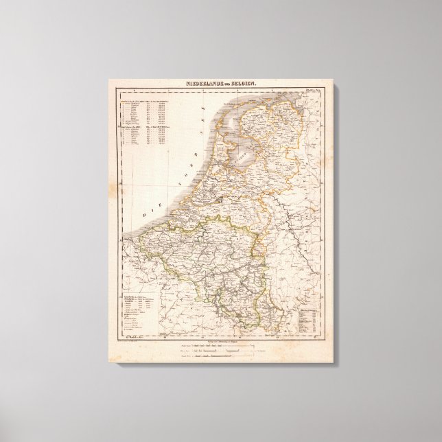 Netherland, Belgium Canvas Print (Front)