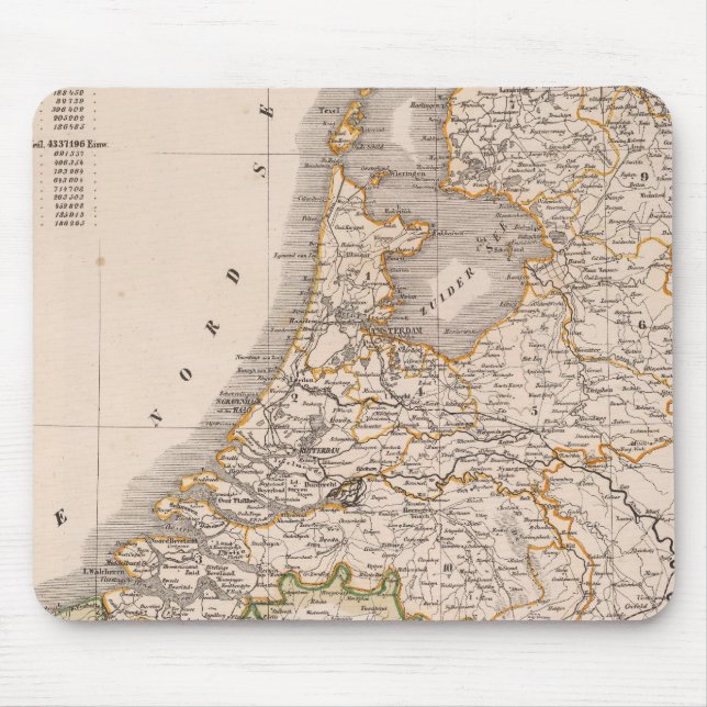 Netherland, Belgium Mouse Pad (Front)