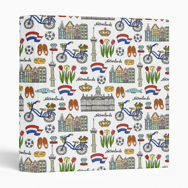 Netherland Doodle Pattern Binder (Front/Spine)