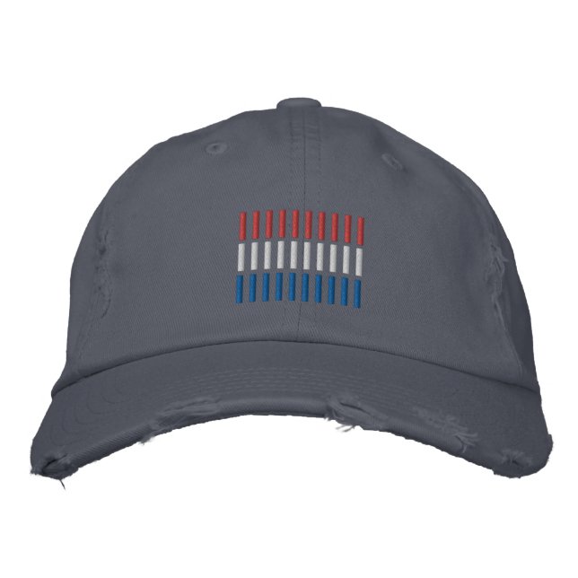 Netherland Flag Embroidery Embroidered Hat (Front)