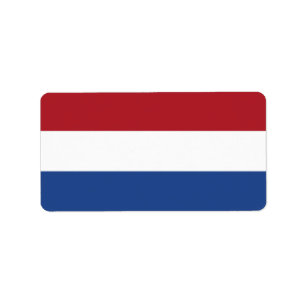 Netherland flag label