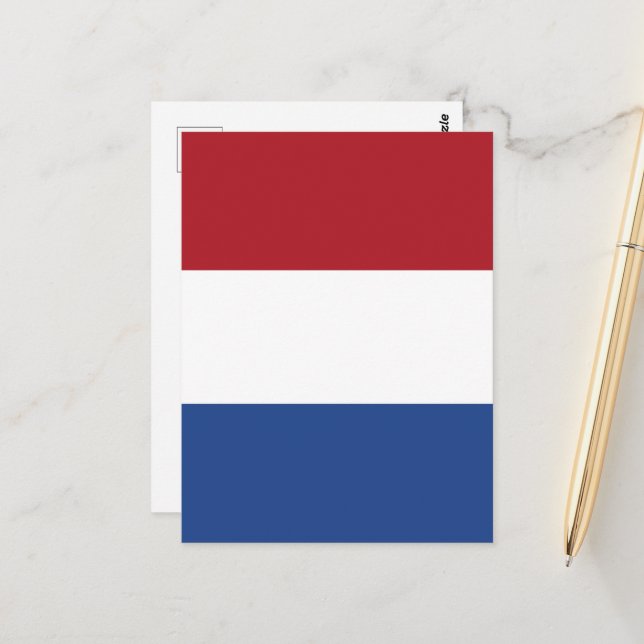 Netherland flag postcard (Front/Back In Situ)