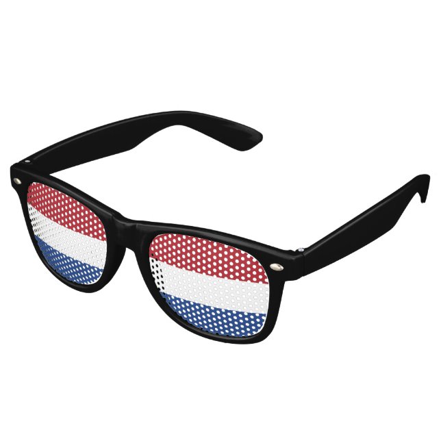 Netherland flag retro sunglasses (Angled)