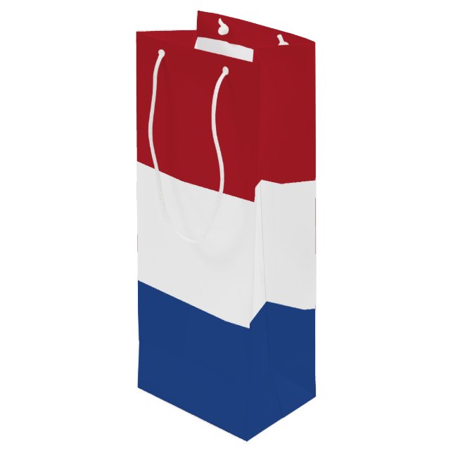Netherland flag wine gift bag (Back Angled)
