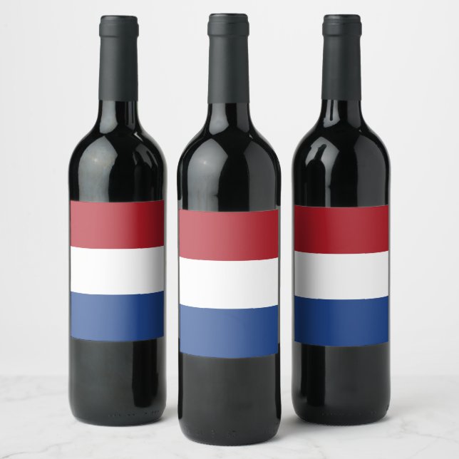 Netherland flag wine label (Bottles)
