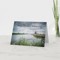 Netherland Holland Dutch Windmill Deepest Sympathy
