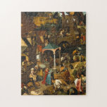 Netherlandish Proverb Pieter Bruegel The Elder Jigsaw Puzzle<br><div class="desc">Netherlandish Proverb Pieter Bruegel The Elder</div>