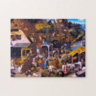 Netherlandish Proverbs, Pieter Bruegel the Elder Jigsaw Puzzle