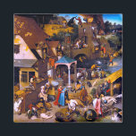 Netherlandish Proverbs, Pieter Bruegel the Elder Magnet<br><div class="desc">Pieter Bruegel the Elder (1525–1530 – 9 September 1569) was the most significant artist of Dutch and Flemish Renaissance painting, a painter and printmaker from Brabant, known for his landscapes and peasant scenes (so-called genre painting); he was a pioneer in making both types of subject the focus in large paintings....</div>