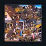 Netherlandish Proverbs, Pieter Bruegel the Elder Magnet<br><div class="desc">Pieter Bruegel the Elder (1525–1530 – 9 September 1569) was the most significant artist of Dutch and Flemish Renaissance painting, a painter and printmaker from Brabant, known for his landscapes and peasant scenes (so-called genre painting); he was a pioneer in making both types of subject the focus in large paintings....</div>