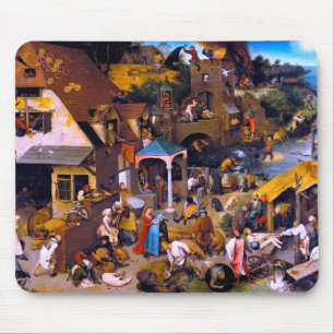 Netherlandish Proverbs, Pieter Bruegel the Elder Mouse Pad