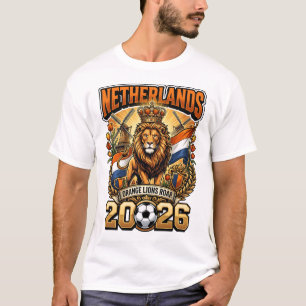 Netherlands 2026 Personalized Football Fan T-Shirt