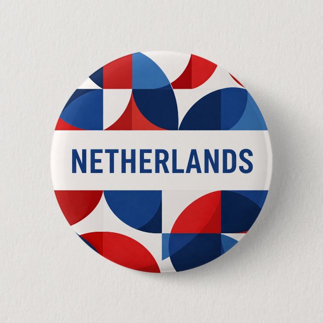 Netherlands 2 Inch Round Button (Front)