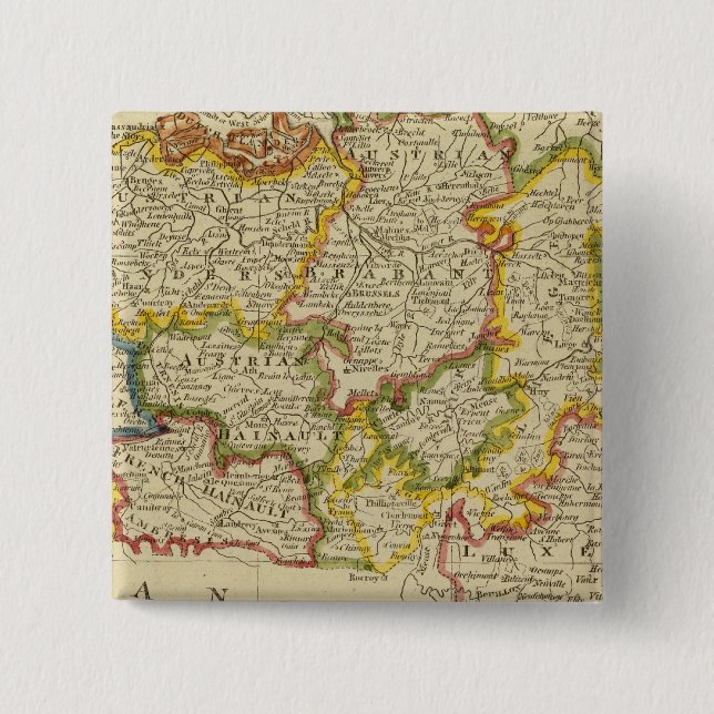 Netherlands 2 inch square button (Front)