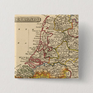 Netherlands 3 2 inch square button