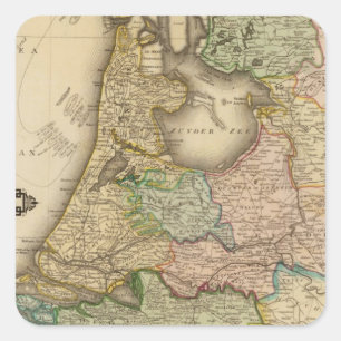 Netherlands 5 square sticker