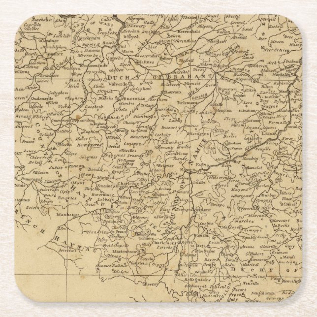 Netherlands 6 square paper coaster (Front)