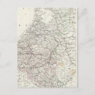 Netherlands and Belgium 4 Postcard