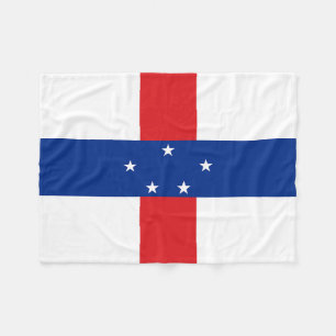 Netherlands Antilles Flag Fleece Blanket