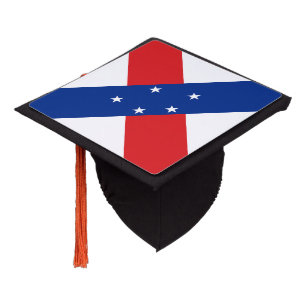 Netherlands Antilles Flag Graduation Cap Topper