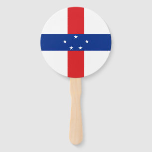 Netherlands Antilles Flag Hand Fan