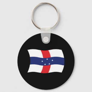 Netherlands Antilles Flag Keychain