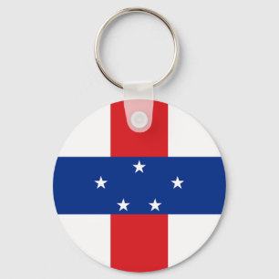 Netherlands Antilles Flag Keychain