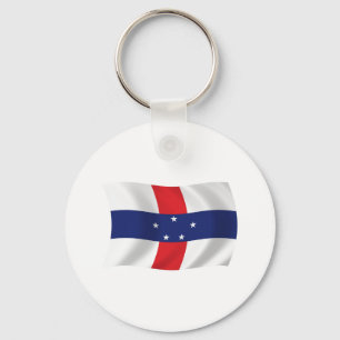 Netherlands Antilles Flag Keychain
