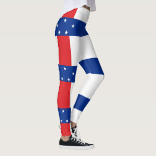 Netherlands Antilles Flag Leggings