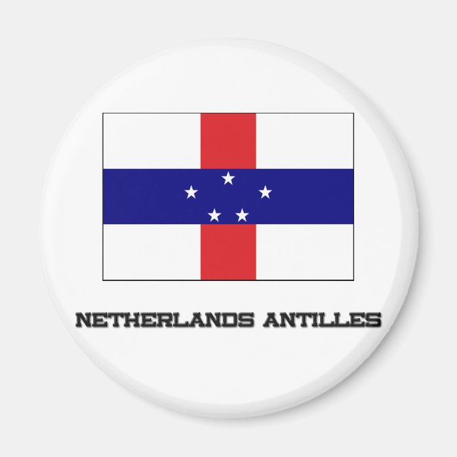 Netherlands Antilles Flag Magnet (Front)
