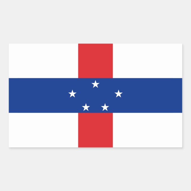 Netherlands Antilles Flag Sticker (Front)