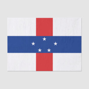 Netherlands Antilles Flag Tissue Paper