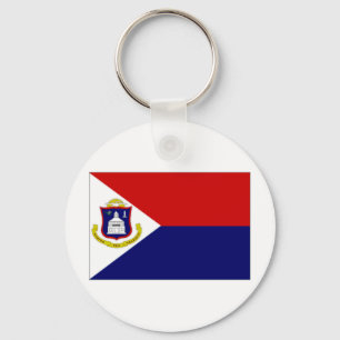 Netherlands Antilles St Maarten Flag Keychain