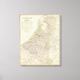 Netherlands, Belgium 2 Canvas Print
