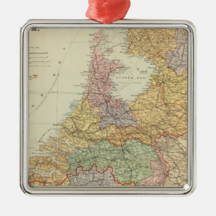 Netherlands, Belgium 2 Metal Ornament