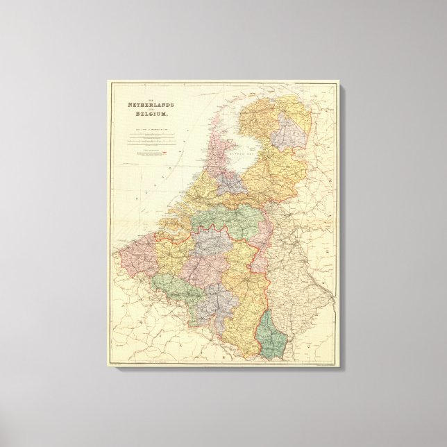 Netherlands, Belgium Canvas Print (Front)